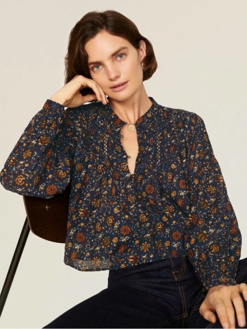 Veronica beard Sherwood blouse size 6 no flaws